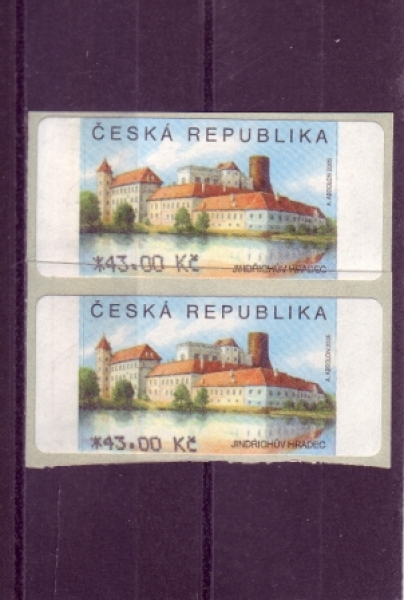 ATM 3 - Wert 43,- + 43,- Kč ** - 2008 Automatenmarke